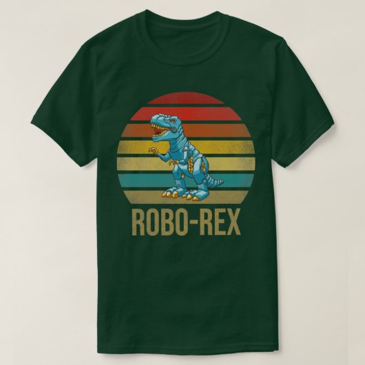 T Rex Dinosaur TRex Robot Dino RoboRex T-Shirt (Design vorne)