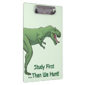 T-Rex Dinosaur tyrannosaurus School Clipboard Klemmbrett (Rechts)