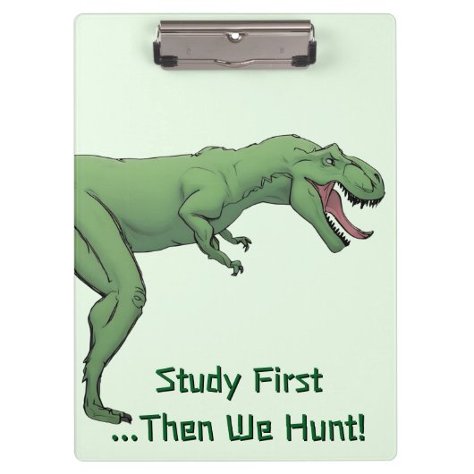 T-Rex Dinosaur tyrannosaurus School Clipboard Klemmbrett (Vorderseite)