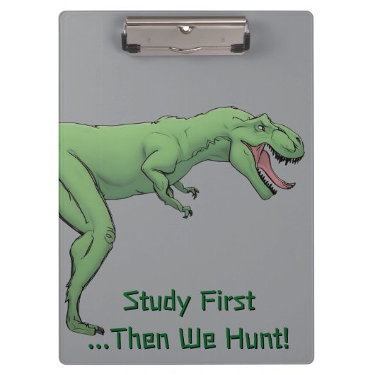 T-Rex Dinosaur tyrannosaurus School Clipboard Klemmbrett (Vorderseite)