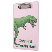 T-Rex Dinosaur tyrannosaurus School Clipboard Klemmbrett (Links)