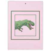 T-Rex Dinosaur tyrannosaurus School Clipboard Klemmbrett (Rückseite)