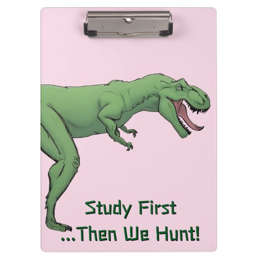 T-Rex Dinosaur tyrannosaurus School Clipboard Klemmbrett (Vorderseite)