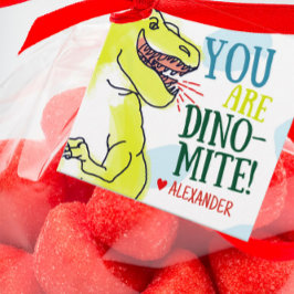 T-Rex Dinosaur Valentine Gift Tags Geschenkanhänger