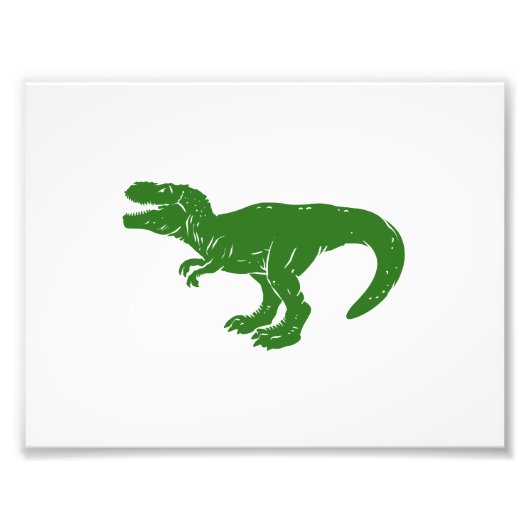 T rex dinosaur - Wählen Sie die Hintergrundfarbe Fotodruck (Vorne)