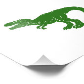 T rex dinosaur - Wählen Sie die Hintergrundfarbe Fotodruck (Ecke)