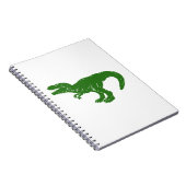 T rex dinosaur - Wählen Sie die Hintergrundfarbe Notizblock (Rechte Seite)