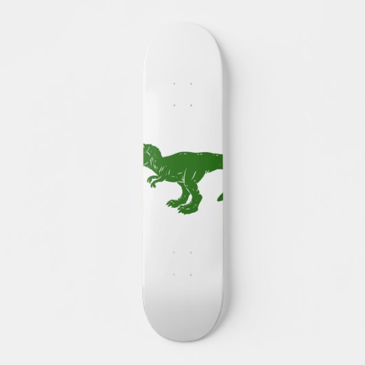 T rex dinosaur - Wählen Sie die Hintergrundfarbe Skateboard (Vorne)