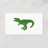 T rex dinosaur - Wählen Sie die Hintergrundfarbe Visitenkarte (Rückseite)