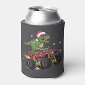 T-Rex Dinosaur Weihnachtsmonster Truck Dosenkühler (Kanne Vorderseite)