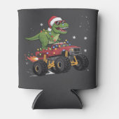 T-Rex Dinosaur Weihnachtsmonster Truck Dosenkühler (Vorderseite)