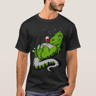 T-Rex Dinosaur Weinparty T-Shirt