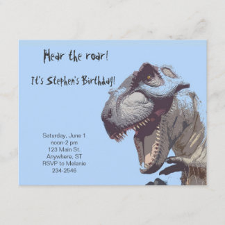 T-Rex Dinosaur zum Geburtstag Einladung