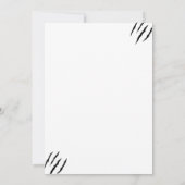 T Rex, Dinosaur zum Geburtstag, Einladung (Rückseite)