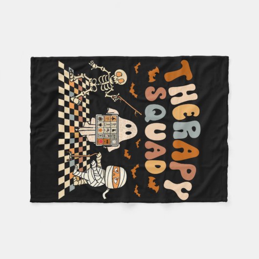 T Rex Dinosaurier and Monster Truck Brustkrebs Boo Fleecedecke (Vorderseite (Horizontal))