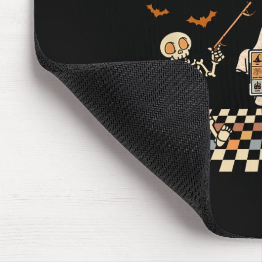 T Rex Dinosaurier and Monster Truck Brustkrebs Boo Mousepad (Ecke)