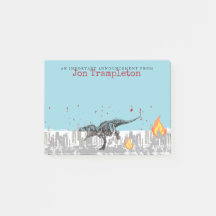 T-Rex-Dinosaurier attackieren Stadt personalisiert