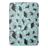 T-rex-Dinosaurier auf Gradientengalaxie Badematte (Vorderseite Vertikal)