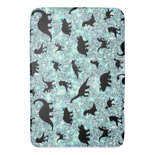 T-rex-Dinosaurier auf Gradientengalaxie Badematte (Vorderseite Vertikal)