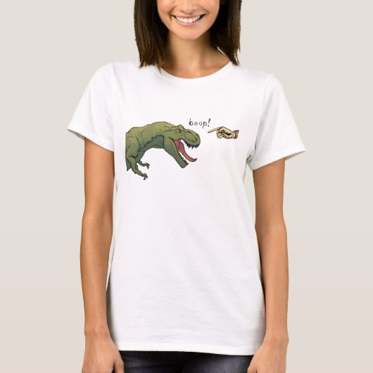 T-Rex Dinosaurier Boop Shirt für Tyrannosaurus (Vorderseite)
