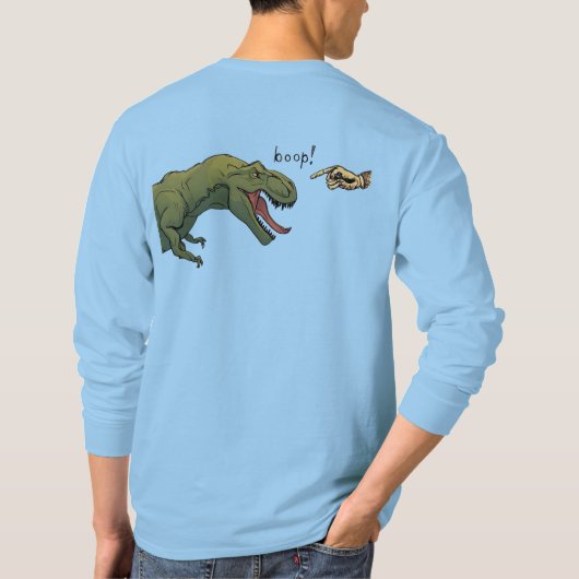 T-Rex Dinosaurier Boop Tyrannosaurus Männer T-Shirt (Rückseite)