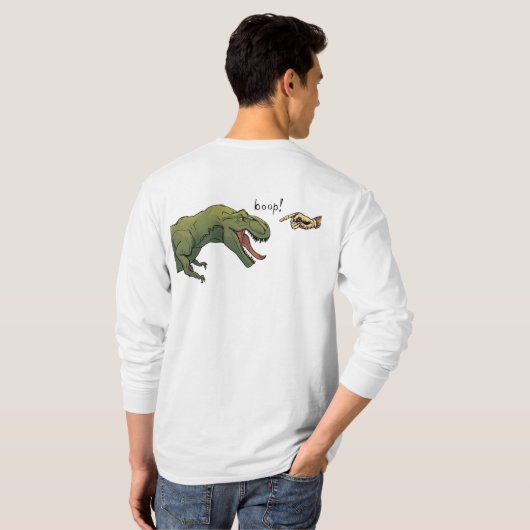 T-Rex Dinosaurier Boop Tyrannosaurus Männer T-Shirt (Schwarz voll)
