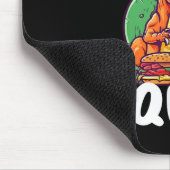 T-Rex-Dinosaurier-Burger-Mannschaft Hamburger-Lieb Mousepad (Ecke)