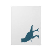 T-rex-Dinosaurier-Cartoon Notizblock (Rotiert)