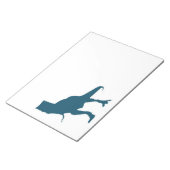 T-rex-Dinosaurier-Cartoon Notizblock (angewinkelt)