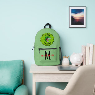 T-rex Dinosaurier Dino Monogram Personalisiert Gir Bedruckter Rucksack