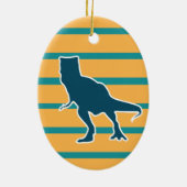 T-rex Dinosaurier farbiger Cartoon Keramik Ornament (Hinten)