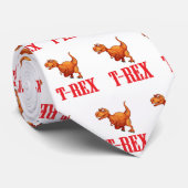 T-Rex - Dinosaurier für Jungen-Mädchen-Kinder Krawatte (Gerollt)