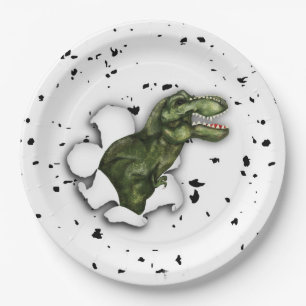 T-Rex Dinosaurier-Geburtstags-Party-Papier-Teller Pappteller