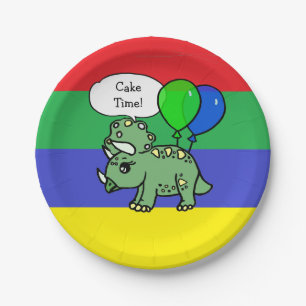 T-Rex Dinosaurier Geburtstagsplatten Pappteller