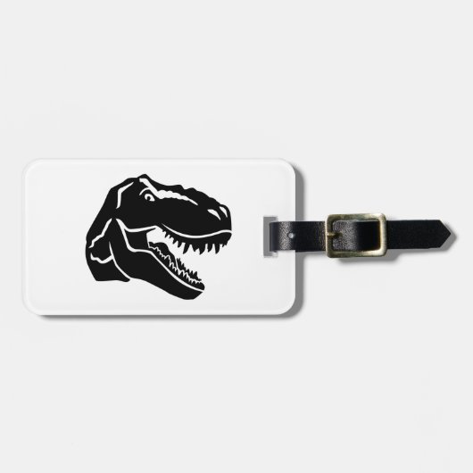 T-Rex Dinosaurier Gepäckanhänger (Vorderseite horizontal)