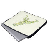 T-REX Dinosaurier in Dots Laptopschutzhülle (Vorne Knopf)