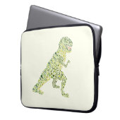 T-REX Dinosaurier in Dots Laptopschutzhülle (Vorderseite Links)