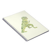 T-REX Dinosaurier in Dots Notizblock (Rechte Seite)