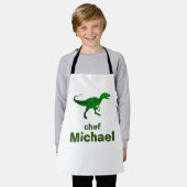 T-rex-Dinosaurier-individuelle Name Schürze (Getragen)