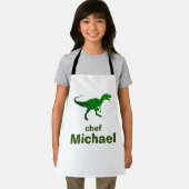 T-rex-Dinosaurier-individuelle Name Schürze (Insitu)