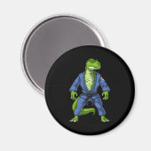 T-Rex Dinosaurier Jiu-Jitsu Magnet (Vorderseite/Rückseite)