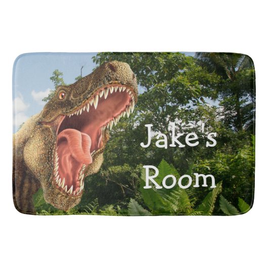 T-Rex Dinosaurier Kid's Bedroom Rug or Mat Badematte (Vorderseite)