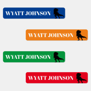 T-REX Dinosaurier Kids Name Label Etiketten