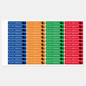 T-REX Dinosaurier Kids Name Label Etiketten (Blatt)