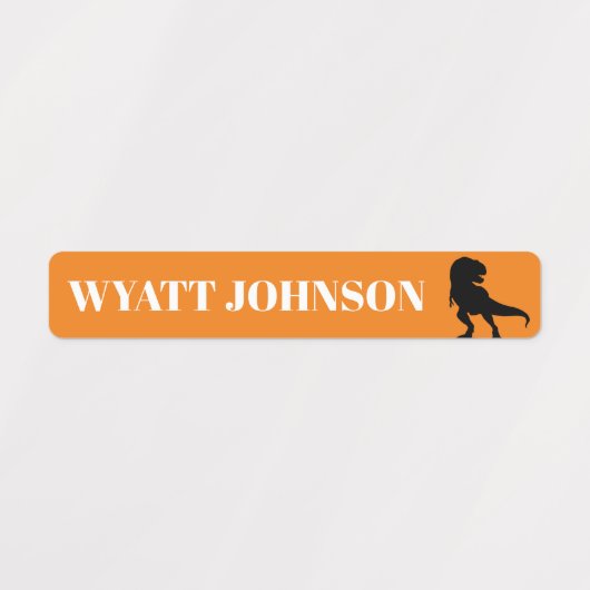 T-REX Dinosaurier Kids Name Label Etiketten (Design 2)