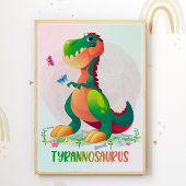 T-Rex Dinosaurier Kids Room Poster Dino Kinderzimm