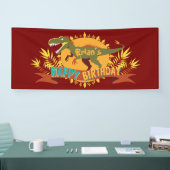 T-rex Dinosaurier Kind's Birthday Banner (Messe)