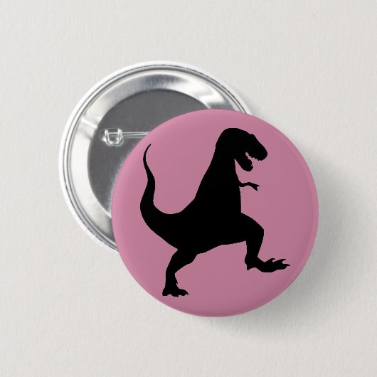 T-Rex Dinosaurier-Knopf Button (Vorne & Hinten)