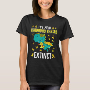 T-rex Dinosaurier macht Krebs im Kindesalter zum S T-Shirt