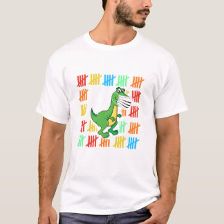 T Rex Dinosaurier Mask Funny 100 Days of School Te T-Shirt